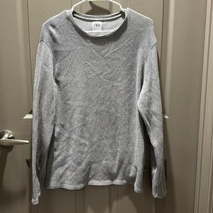 Zara Grey Long Sleeve Top
